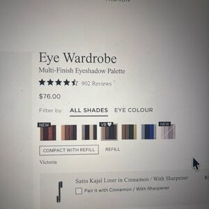 Victoria Beckham Smoky Eye Brick Palette — Cream & Black Packaging